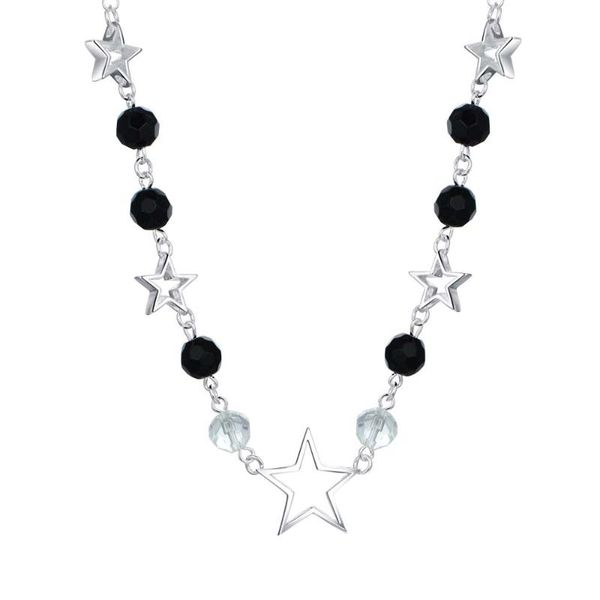 

sale new arrivals selling silver fashion pendant necklaces star crystal black necklace 18inch chic novel women cypris