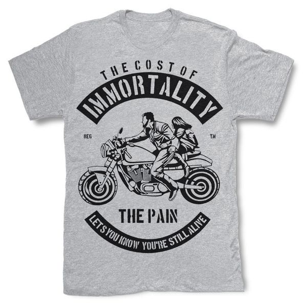 

sport 2019 summer men's t shirt fashion fashion brand clothing summer cotton t shirts the cost of immortality lets you know tee