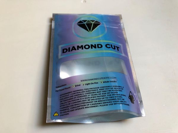 

diamond cut reusable ziplock bags cookies california sf 8th 3.5g mylar childproof bags touch skin runtz package packing wmtlct