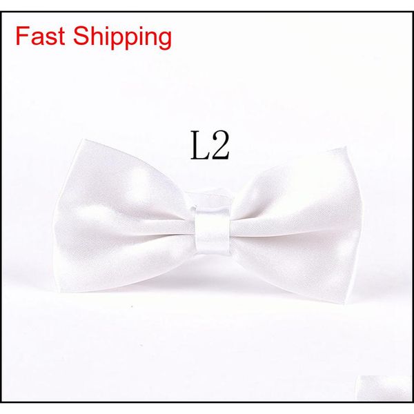

men solid bow ties gentleman butterfly wedding party bowtie bow tie adjustable business tie qylaku mj_fashion, Black;gray