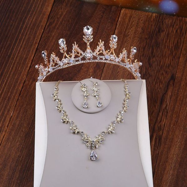 

шляпа богиня невесты головной убор корейский кристалл свадебная корона фея 18 лет, Silver