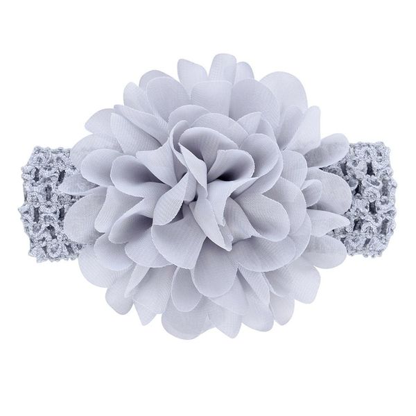 

1 pcs baby girls headbands chiffon flower soft strecth hair band hair accessories for baby girls newborns infants toddlers 922 qyllzm, Slivery;white