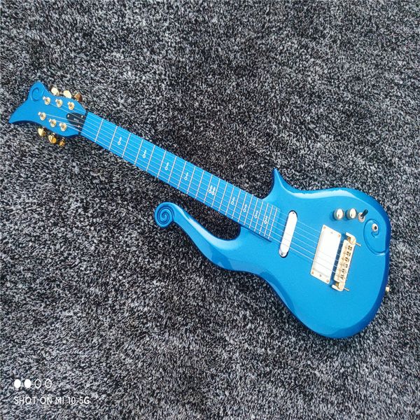 

6-string electric guitar, white pearl color, maple fingerboard neck, basswood body