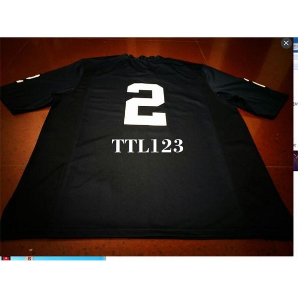 

3421 #2 no name penn state nittany lion alumni college jersey or custom any name or number jersey, Black