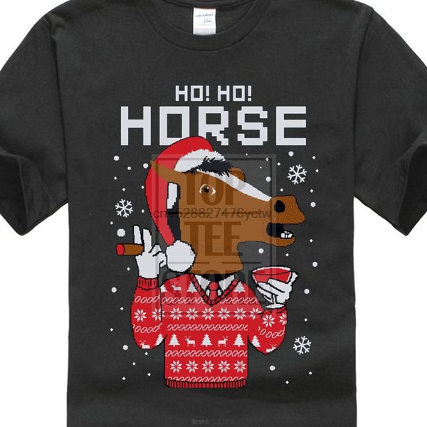 

2020 funny brand short sleeve men horse mask ugly christmas sweater holiday t shirt gift brand ment shirt sport hooded sweatshirt hoodie