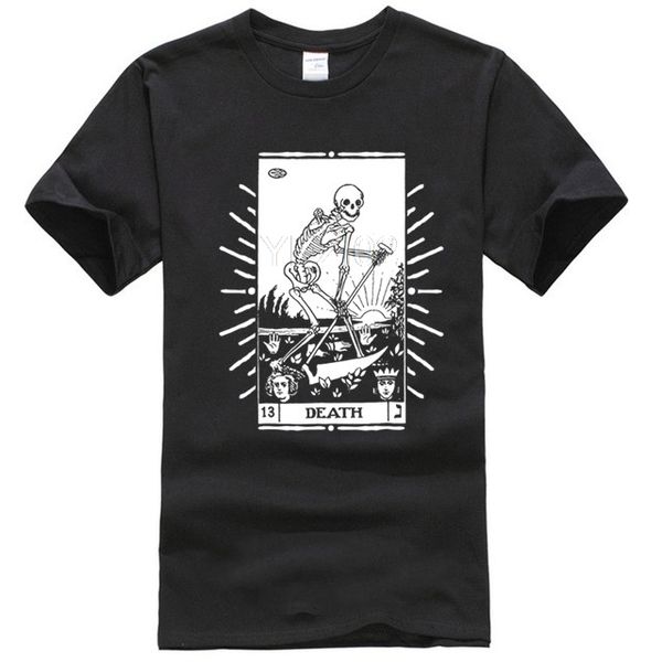 

vintage tarot card shirt, death card, occul short sleeve summer 's fashion plus size sport hooded sweatshirt hoodie t shirt