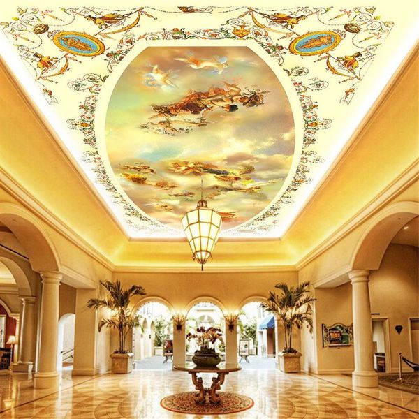 

custom europe angel ceilings 3d ceiling murals wallpaper 3d murals wallpaper for living room