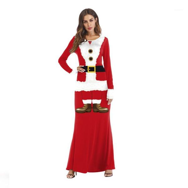 

plus size new year christmas costume for women red dress female fancy cosplay1, Black;red