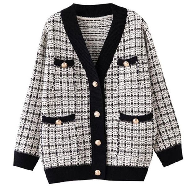 

women's knits & tees autumn sweater korean casual breeze gold button cardigan, White