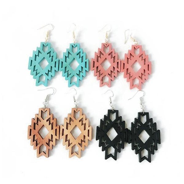

shipping new design wood geometric filigree earring, wholesale new cute fashion jewelry for women ucjce, Golden;silver