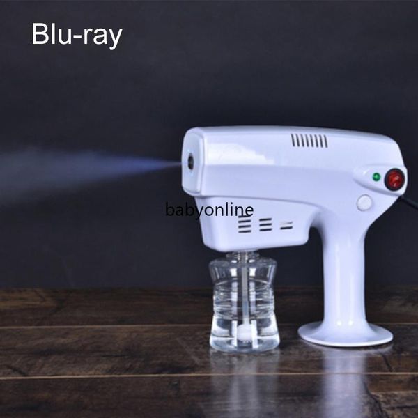 Handheld sem fio elétrico eletrônico nano atomização de desinfecção pistola de pulverização 250ml Blue Ray Poderoso Sanitizador Spray Machine DHL Frete Grátis FS9000