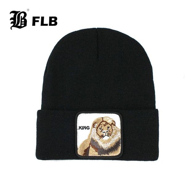 

flb] animal beanie мужчины женщины зима теплая вязаная шапка для женщин gorra hip hop skullies bonnet unisex cap f385 jllddc nana_home, Black;white