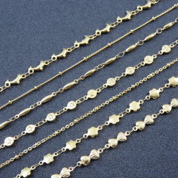 

chains 50cm women chain gold-color stainless steel necklace fashion lady jewelry gift, Silver