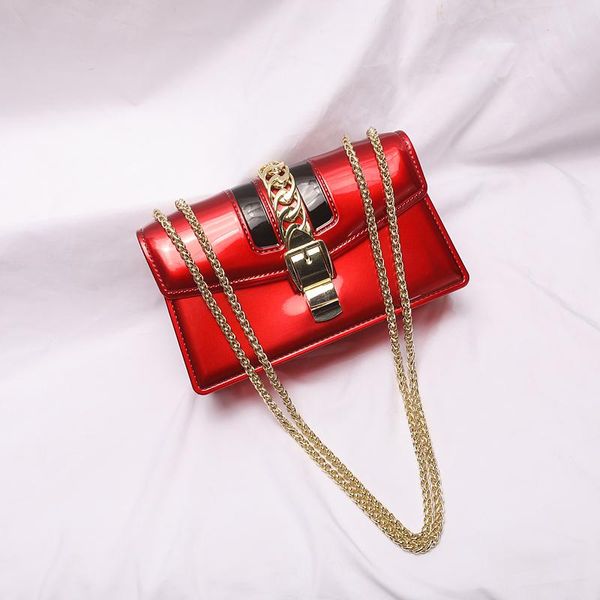 

2020 нового прибытия блестящего яркой цепи сумка крест тело сумка для женщин дамы кошелек высокого качества дизайнерских сумок ins горячих м