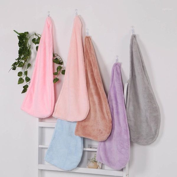 

microfiber bath towel dry quick drying lady bath towel shower cap hat quick cap turban for lady man dry head wrap bathing tool1