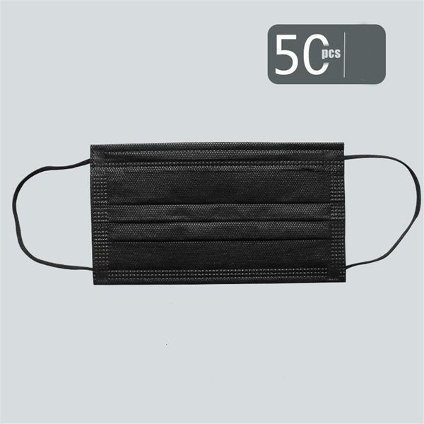 

factorydsmypink woven disposable black white non mask facial protective 3 layers earloop anti-dust face masks