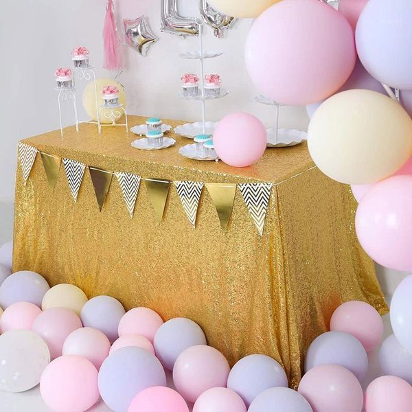

3 size glitter sequin rectangular tablecloth wedding party decoration gold embroidered sequin table cloth rectangle table cover1