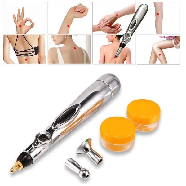 

electric massagers pulse acupuncture meridian massage pen laser therapy energy massager1
