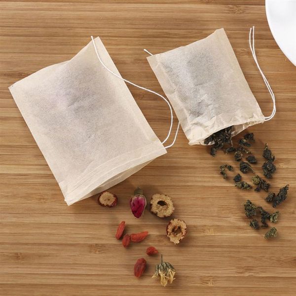 

bags herbs tea empty filter paper pouch powder drawstring for loose leaf bag spice 300pcs bbypar lipper