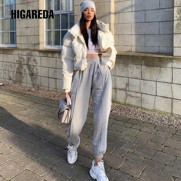 

women's pants & capris gray baggy high waist sweat women casual elastic trousers ladies stripes fashion joggers streetwear1, Black;white