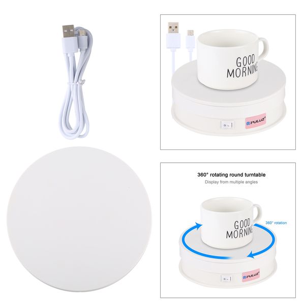 

motorized 6\"/12\" 360 pgraphy rotation rotating turntable display base stand turner