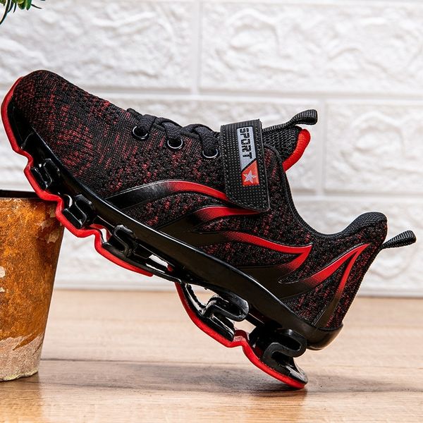 

lightweight children's sneakers comfortable blades soles child running shoes breathable kids shoes for girls size 29-39 y201028, Black