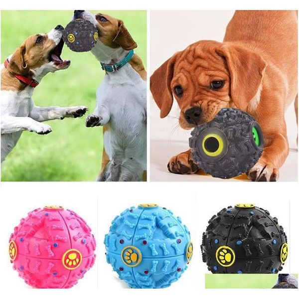 

dog toys pet puppy sound ball leakage food ball sound toy ball pet dog cat squeaky chews puppy squeaker sound pet supplies play os3xp