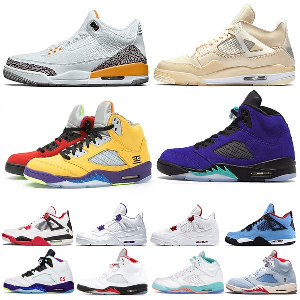 

jumpman 4s sail mens basketball shoes 4 white metallic purple green 5s alternate bel alternate grape 3 men sneakers sports