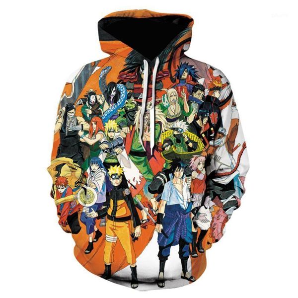 

new uzumaki hoodies men women fasion casual hooded sweatshirts funny 3d printed hoody anime streetwear clothes youngster1, Black