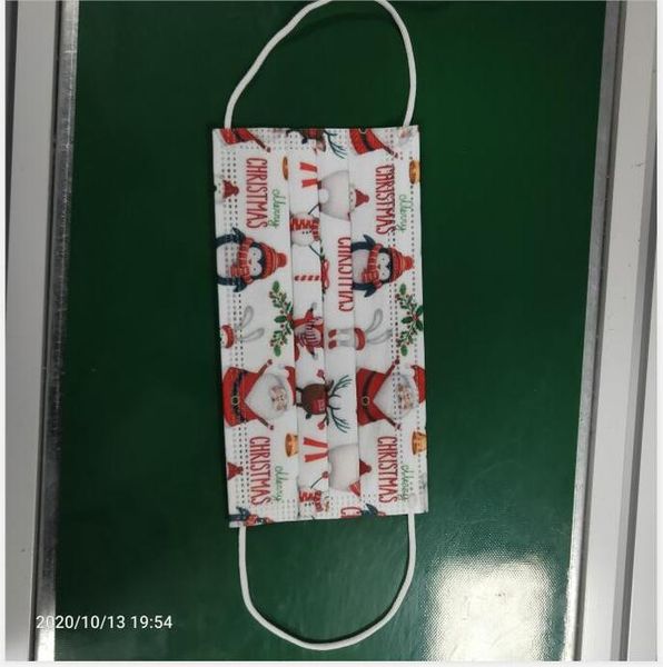 

10/50pc fast delivery mscara headband universal disposable high-quality christmas printed mask masque jetable 10/50pc fast jllewi