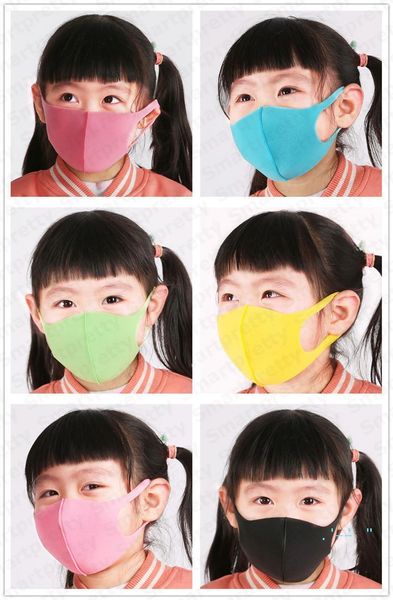 

factoryht0vcolor masks sponge candy children's boy 3pcs/lot reusable girls pm2.5 dustproof anti-fumes breathable mask mouth muffle