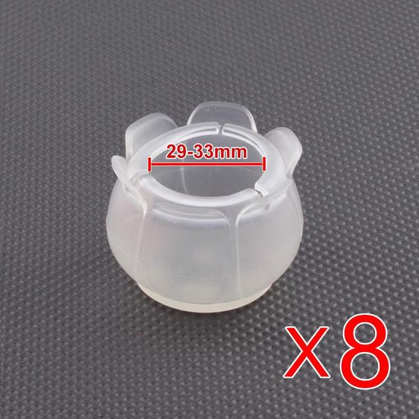 

caps transparent chair shape flower leg furniture protector 8 covers round pcs lot for cover table circle bbygpm packing2010
