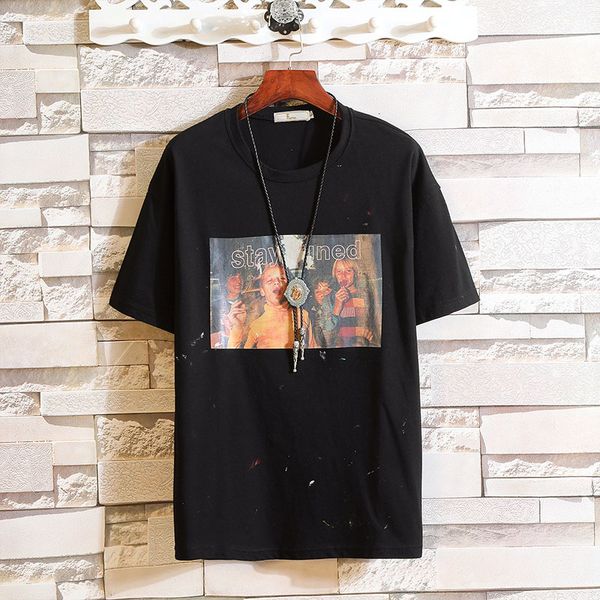 

man's t-shirt men 2020 summer graphic oversized hip hop japanese streetwear harajuku tshirt male t shirt men kg-28, White;black