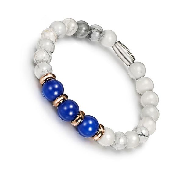 

bofee natural beaded stone bracelet yoga style charming tiger eye beads hand bracelet lover jewelry gift women men, Black