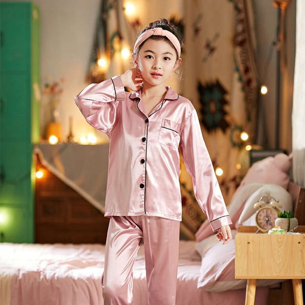 

pajamas ice silk summer air conditioning children's home suit, Blue;red