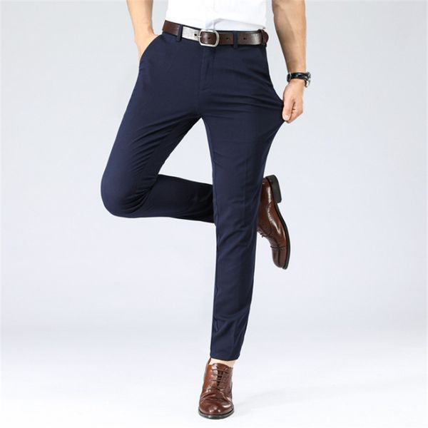 

the new four seasons men's casual pants international business non-iron men's wash popular men's pants light business thin se, Black