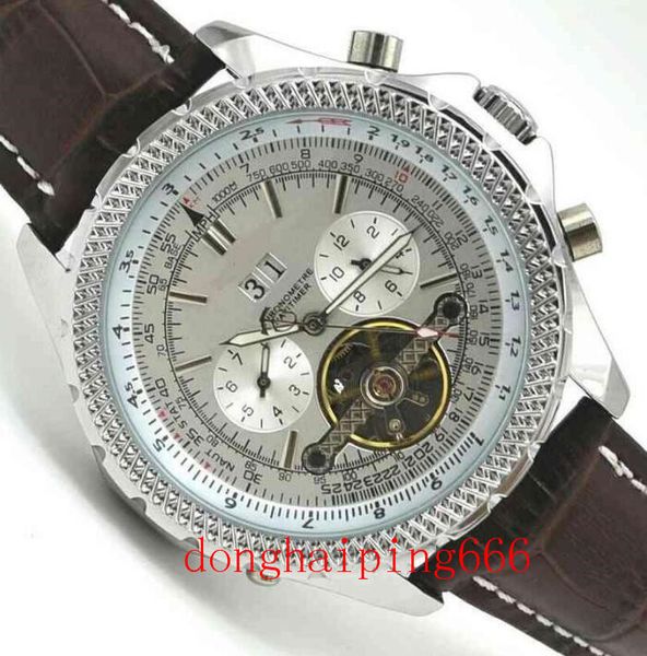 

brand luxury business men's watch stainless steel automatic mechanical wristwatch waterproof timepiece male ogsx, Slivery;brown