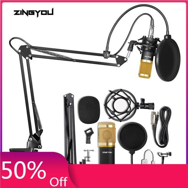 

100% original zingyou bm 800 microphone professional bm800 condenser sound recording microphone for computer1