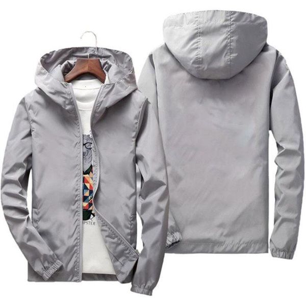 

spring autumn mens jacket casual hooded windbreaker zipper jacket 6xl 7xl men bomber hip hop quality waterproof thin jacket, Black;brown