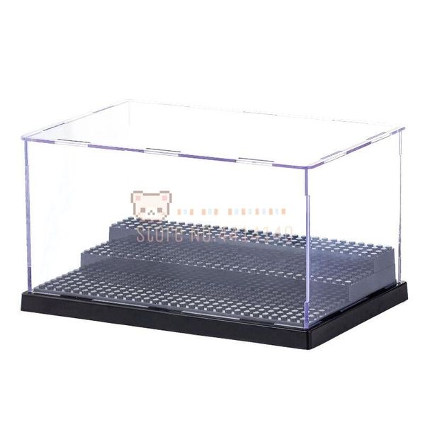 

classic displays 3 steps black box compatible figures building blocks kids toys acrylic plastic display cases moc christmas gift wmtsei
