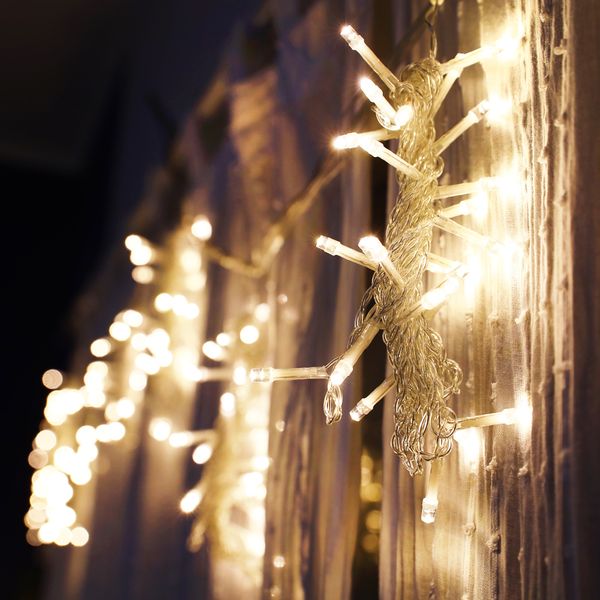 

christmas led fairy curtain light string outdoor decoration