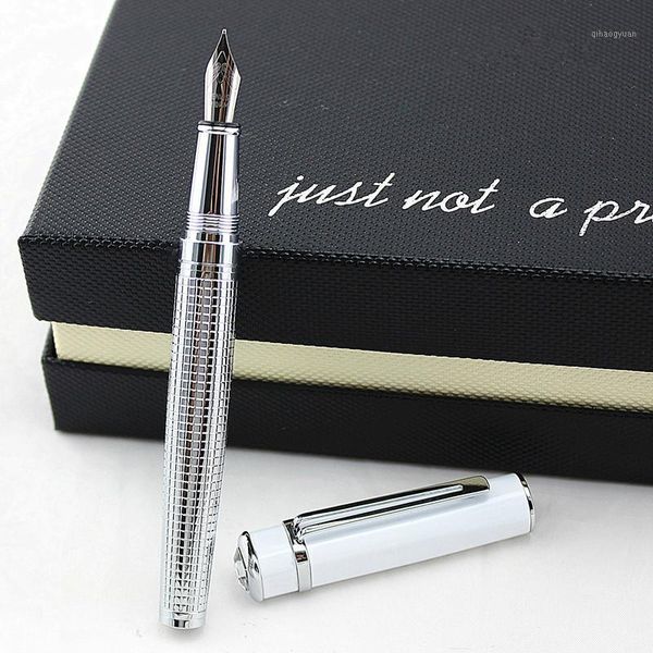 

exquisite diamond white silver for choose fountain pen 0.5mm f nib iridium point business office writing gift pens1