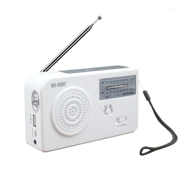 

multifunctional white sos alarm solar radio hand crank am fm camping travel portable rechargeable abs led light home wind up1