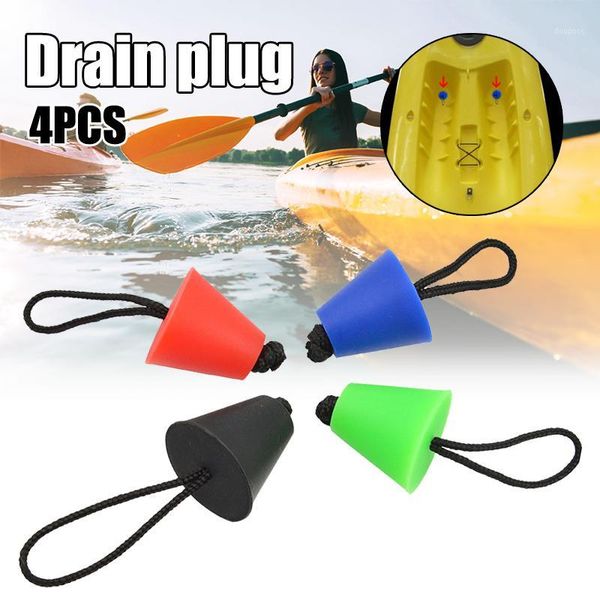 

pool & accessories wholesale 4pcs universal silicone kayak scupper plug kit canoe drain holes ser bung replacement part ed8891