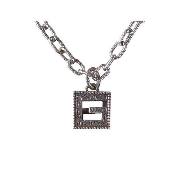 

ancient vine pattern hollow out three-dimensional necklace, old white necklace for men and women, Golden;silver