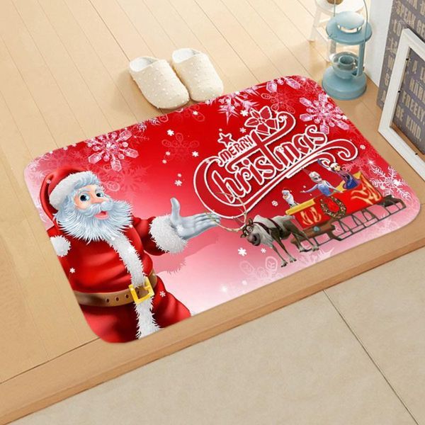 

2021 christmas mat outdoor carpet doormat santa ornament christmas decoration for home xmas navidad deco noel new year gift 20201