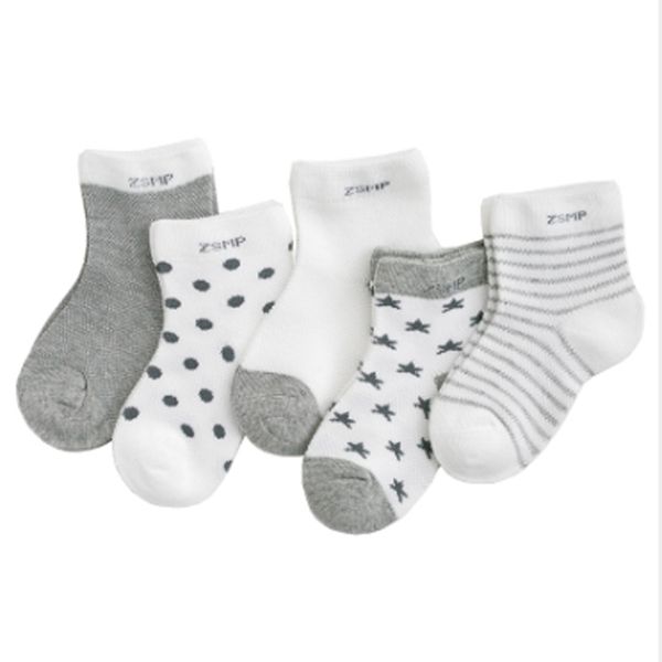 

5pairs/lot newborn baby socks thicken cartoon comfort cotton newborn socks kids boy for 0-2 years baby clothes accessories y201009, Pink;yellow