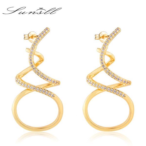

sunsll new arrival women gold earrings fashion irregular geometric pendant earrings fashion party jewelry unique birthday gifts, Silver