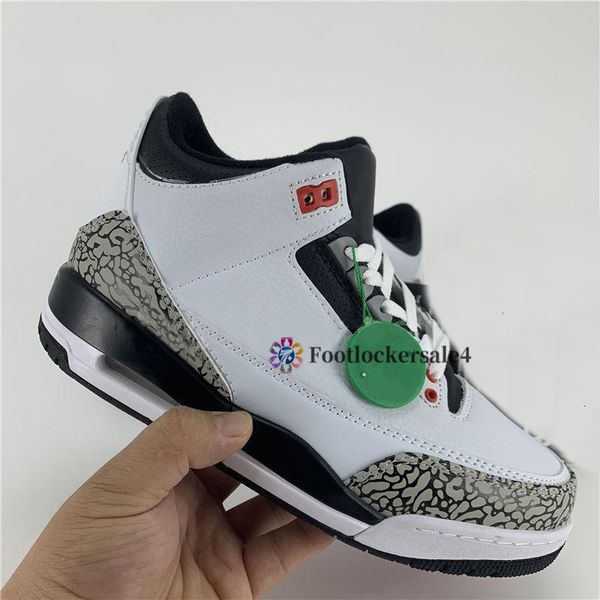

3 jumpman mens fire with 3s shoes denim box basketball varsity royal laser orange animal instinct retrou unc red cement trainers sneaker, Black