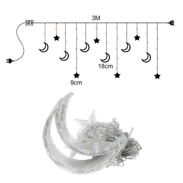 

fengrise 220v moon star led light wedding birthday party decor bachelorette невеста быть для вечеринок ид мубарак рамазан декор sqcjrh